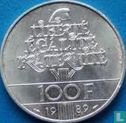 Frankrijk 100 francs 1989 (zilver) "Bicentenary of the Declaration of Human Rights 1789 - 1989" - Afbeelding 1