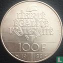 France 100 francs 1988 (silver) "Fraternity" - Image 1