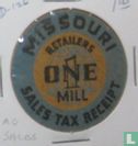 USA Missouri sales tax 1 mill (fiber)  1933 - Afbeelding 1