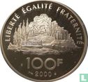 France 100 francs 2000 (PROOF) "Jean-Jacques Rousseau" - Image 1