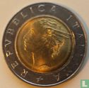 Italien 500 Lire 1993 (Bimetall - Typ 3) "Centenary of the Bank of Italy" - Bild 2