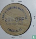 USA  (Lincoln, NE)  Lamp & Lighting Warehouse  1986 - Afbeelding 1