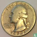 États-Unis ¼ dollar 1939 (sans lettre) - Image 1