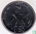 Vaticaan 50 lire 1983 "Banishment of Adam and Eve" - Afbeelding 2