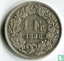 Switzerland 1 franc 1898 - Image 1