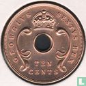 Afrique de l'Est 10 cents 1952 (sans marque d'atelier) - Image 2