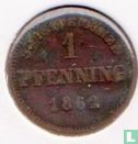 Bavière 1 pfennig 1862 - Image 1
