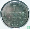 Saksen-Albertine 1 pfennig 1789 - Afbeelding 1