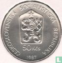 Tsjecho-Slowakije 50 korun 1987 "Przewalski's horses" - Afbeelding 1