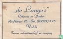 "De Lange's" Cafetaria en IJssalon - Image 1