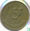 België 5 francs 1992 (FRA) - Afbeelding 1