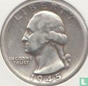 États-Unis ¼ dollar 1945 (S) - Image 1
