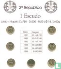 Portugal combination set (1 escudo 1981 - 1986) - Image 2