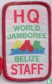 Belize contingent - 19th World Jamboree - HQ Staff (red border) - Afbeelding 1