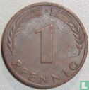 Duitsland 1 pfennig 1950 (misslag)  - Afbeelding 2