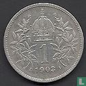 Autriche 1 corona 1903 - Image 1