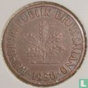 Deutschland 1 Pfennig 1950 (J - großes Münzzeichen) - Bild 1