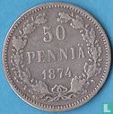 Finland 50 penniä 1874 - Afbeelding 1