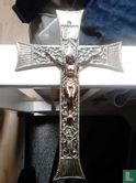 Cross with copper Jesus - Image 1