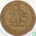 États d'Afrique de l'Ouest 25 francs 1991 "FAO" - Image 2