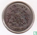 Sweden 1 krona 1897 - Image 1