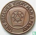 UK  Masonic Penny  (Milton, Glasgow) - Afbeelding 2