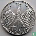 Allemagne 5 mark 1957 (J) - Image 2