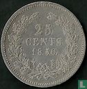 Nederland 25 cents 1850 (1850/49) - Afbeelding 1