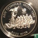 South Korea 5000 won 1986 "1988 Summer Olympics in Seoul - Tug of war" - Image 2