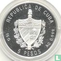 Cuba 5 pesos 1993 (PROOF) "Postal history of Cuba - Cargo courier" - Image 2