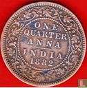 British India ¼ anna 1882 (Calcutta) - Image 1