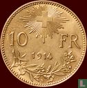 Zwitserland 10 francs 1914 - Afbeelding 1