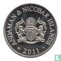 Andamanen en Nicobare 1 Rupee 2011 (Copper-Nickel - Prooflike) - Afbeelding 2