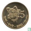 Andamanen en Nicobare 5 Rupees 2011 (Brass - Prooflike) - Image 1