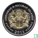 Andamanen en Nicobare 10 Rupees 2011 (Bi-Metal - Prooflike) - Afbeelding 2