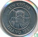 IJsland 1 króna 1981 - Afbeelding 1