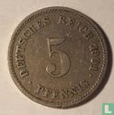 Empire allemand 5 pfennig 1901 (J) - Image 1
