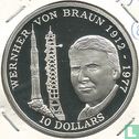 Niue 10 dollars 1992 (PROOF) "Wernher von Braun" - Image 2