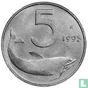 Italië 5 lire 1995 - Afbeelding 1