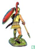 Hoplite with Archaic Corinthian Helmet and Owl Shield - Image 3