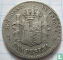 Spanje 1 peseta 1883 - Afbeelding 2