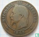 Frankrijk 10 centimes 1863 (BB) - Afbeelding 1