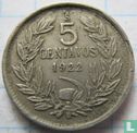 Chili 5 centavos 1922 - Afbeelding 1