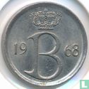 Belgique 25 centimes 1968 (NLD) - Image 1
