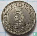 Malaya 5 cents 1945 - Afbeelding 1