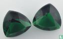 UK 2.5 ct  Emerald (trilliant pair) - Afbeelding 1