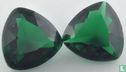 UK 2.5 ct  Emerald (trilliant pair) - Afbeelding 2