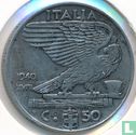 Italie 50 centesimi 1940 (amagnétique) - Image 1
