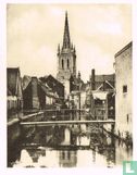 Leuven. De Dijle en de St-Gertrudeskerk - Afbeelding 1