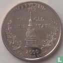 United States ¼ dollar 2000 (PROOF - copper-nickel clad copper) "Maryland" - Image 1